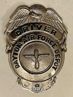 WWII Driver US Army Air Force Base Dayton Ohio Screw Back SB Badge