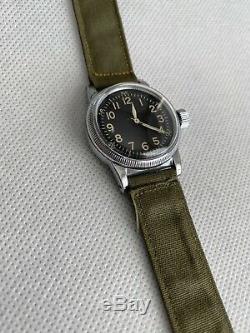 WWII ELGIN US ARMY AIR FORCE A-11 Watch 539 Hack WW2 Vintage 1945