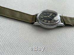 WWII ELGIN US ARMY AIR FORCE A-11 Watch 539 Hack WW2 Vintage 1945