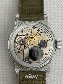 WWII ELGIN US ARMY AIR FORCE A-11 Watch 539 Hack WW2 Vintage 1945