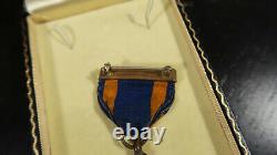 WWII ERA US Army Air Corps Force BOXED Air Medal Full Wrapped Brooch