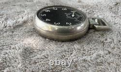 WWII Elgin Jitterbug Bomb Timer 1945 Stopwatch Black Dial US Army Air Force