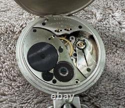 WWII Elgin Jitterbug Bomb Timer 1945 Stopwatch Black Dial US Army Air Force