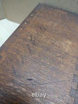 WWII Era 1940s Globe Wernicke United States Army Air Force File Drawer Oak Box