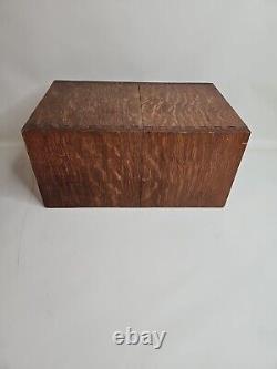 WWII Era 1940s Globe Wernicke United States Army Air Force File Drawer Oak Box