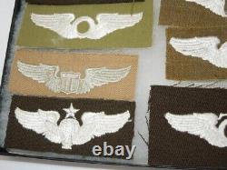 WWII Era Army Air Corps AAF Embroider Cloth Aviation Wings Lot