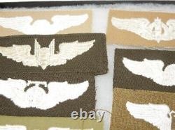 WWII Era Army Air Corps AAF Embroider Cloth Aviation Wings Lot