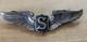 WWII Era US Army Air Corps Force Service Pilot Wings 3 STERLING Clutch Back