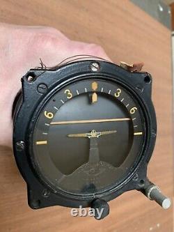 WWII Era US Army Air Corps Sperry C-7 Aircraft Horizon Flight Indicator 1941