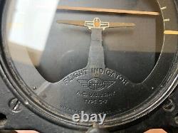 WWII Era US Army Air Corps Sperry C-7 Aircraft Horizon Flight Indicator 1941