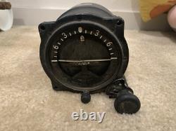WWII Era US Army Air Corps Sperry C-7 Aircraft Horizon Flight Indicator 1941