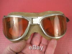 WWII Era US Army Air Force AAF Type B-7 AN6530 Goggles Very Nice Condition