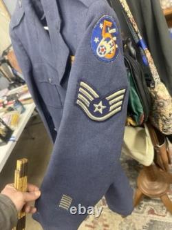 WWII Era US Army Air Forces Staff Sgt Dress Uniform Jacket AAF