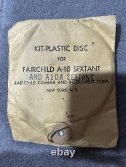 WWII Fairchild A-10 Aircraft Bubble Sextant Complete in Case USAF US Army Air