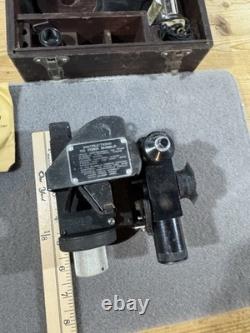 WWII Fairchild A-10 Aircraft Bubble Sextant Complete in Case USAF US Army Air