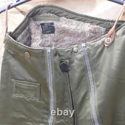 WWII Flight Trousers US Army Air Force B-17 Bomber Pants Type A-11 Olive Green
