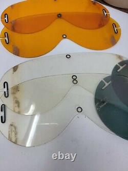 WWII Flying Goggle Lenses B-8 US Army Air Force Polaroid Corp with Case 8 x Lens