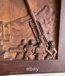 WWII German Luftwaffe folk art panel Army Air Corps