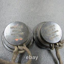 WWII HS-38 Head Set US Army Air Corps / Armored crew for soft helmet (HS)