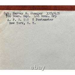 WWII Harvey H Stamper Army Air Forces Letter Archive 466th Bomb Group