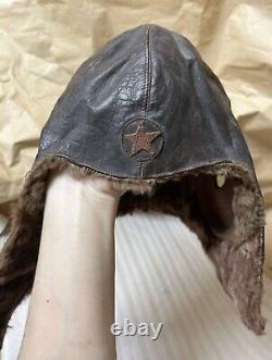 WWII Imperial Japanese Army Air Force Winter Flight Cap RARE Pilot Gear
