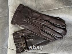 WWII Imperial Japanese Army Air Service Leather Pilot Flight Gloves Vintage