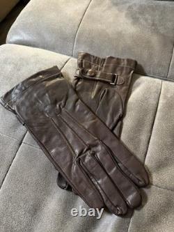 WWII Imperial Japanese Army Air Service Leather Pilot Flight Gloves Vintage