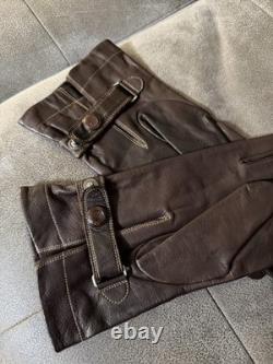 WWII Imperial Japanese Army Air Service Leather Pilot Flight Gloves Vintage