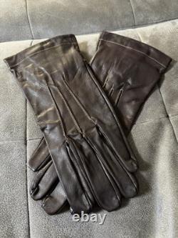 WWII Imperial Japanese Army Air Service Leather Pilot Flight Gloves Vintage