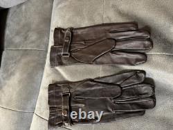 WWII Imperial Japanese Army Air Service Leather Pilot Flight Gloves Vintage