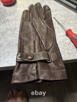 WWII Imperial Japanese Army Air Service Leather Pilot Flight Gloves Vintage