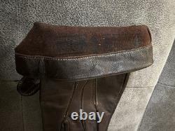WWII Imperial Japanese Army Air Service Leather Pilot Flight Gloves Vintage