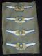 WWII Imperial Japanese Army Air Service Pilot Badge Wings Uncut Sheet of Four