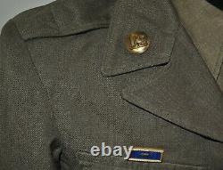 WWII Jacket Army Air Crew Wings, Training Command Tab with Bullion USAAF Patch