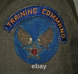 WWII Jacket Army Air Crew Wings, Training Command Tab with Bullion USAAF Patch