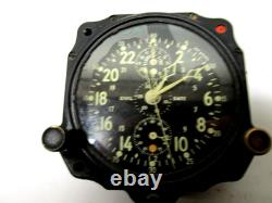 WWII Jaeger A-10 8 Day Aircraft Clock AC P8 Army Air Corp. RUNNING