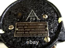 WWII Jaeger A-10 8 Day Aircraft Clock AC P8 Army Air Corp. RUNNING