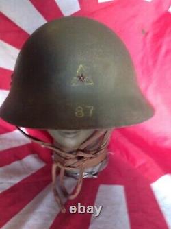WWII Japanese Army Air Arsenal Mitsubishi Helmet Pre-1944 Original & Rare