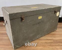 WWII Japanese Army Air Force Aluminum Trunk From End Of War Mitsubishi Kumamoto