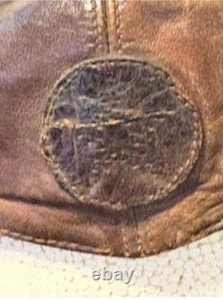 WWII Japanese original Army Air Force leather winter flight helmet / pil
