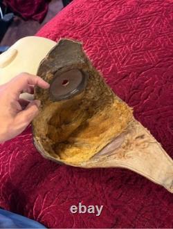 WWII Japanese original Army Air Force leather winter flight helmet / pil