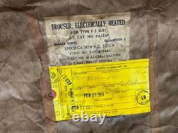 WWII KOREA USAAF Army Air Forces Type F-3 ELECTRIC FLYING TROUSERS Sm Long NOS