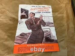 WWII KOREA USAAF Army Air Forces Type F-3 ELECTRIC FLYING TROUSERS Sm Long NOS