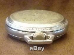 WWII Longines GCT 24 Hours US Army Air Corps Navigator Pocket Watch. Type A-9
