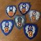WWII Lot/6 Original 9th Army Air Force Theater Made Variants Bullion Patch AAF