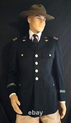 WWII M1938 Officer Army Air Corps Mounted Blue Dress Uniform 2LT 102d Obs Sqdn