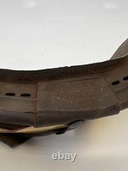 WWII M-1944 US Army Air Forces American Optical Co Sun Wind Dust Aviator Goggles