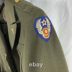 WWII Medical Officers Dress Uniform With Felt 9th Army Air Corp Patch