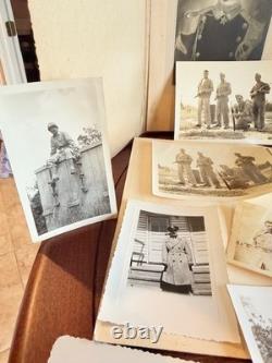 WWII Military Photo Lot Army Air Forces Portraits TAGS OCS Booklets Ephemera WW2