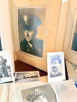 WWII Military Photo Lot Army Air Forces Portraits TAGS OCS Booklets Ephemera WW2